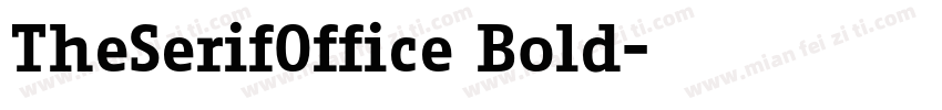 TheSerifOffice Bold字体转换